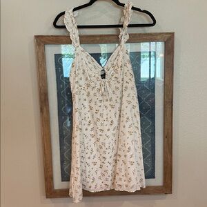 Bardot White and Yellow Floral Mini Dress